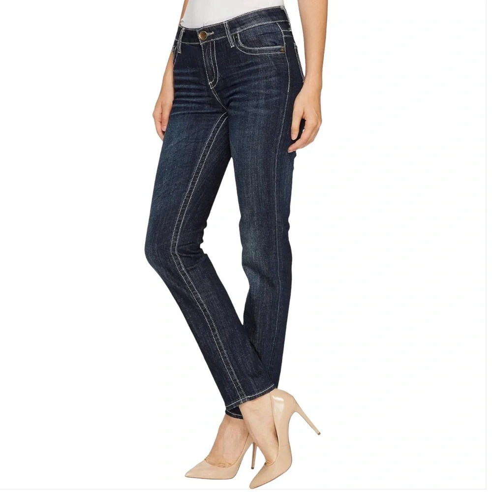 Kut From The Kloth 4 Stevie Straight Women’s Jeans Stretch Mid Rise